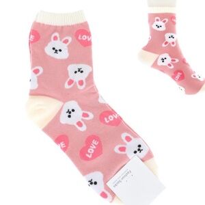 354. Bunny heart socks